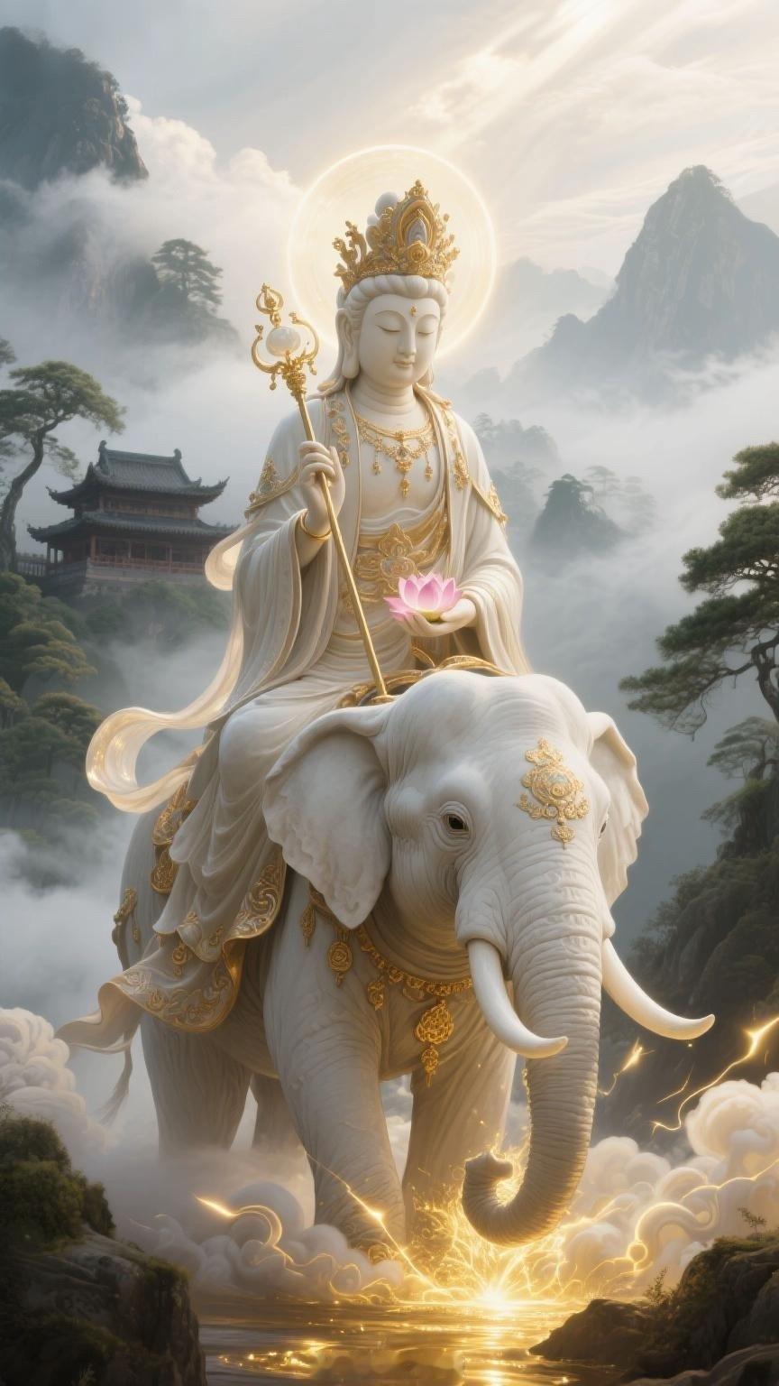 明天立秋，下半年的开始。礼赞菩萨，保佑你吉祥如意，喜气临身，爱情事业双丰收，3s