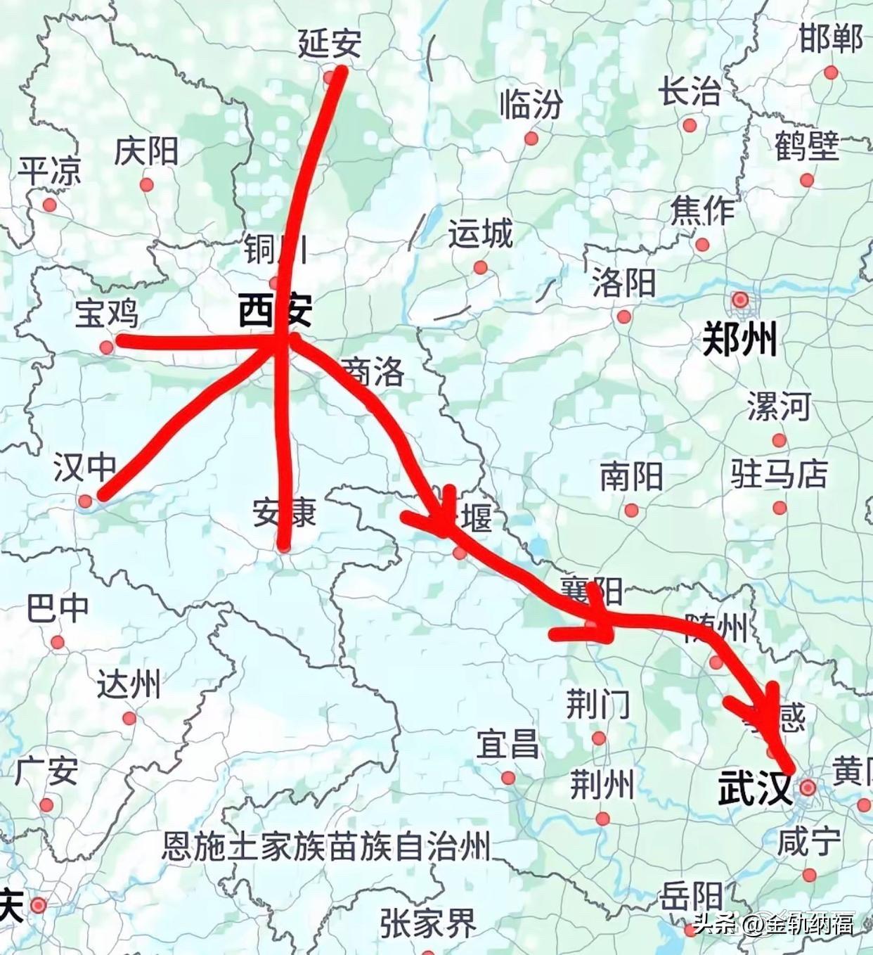当初要是把武汉站建在江北新汉阳站的位置，把京广高铁、西武高铁、沪渝蓉高铁都集中在