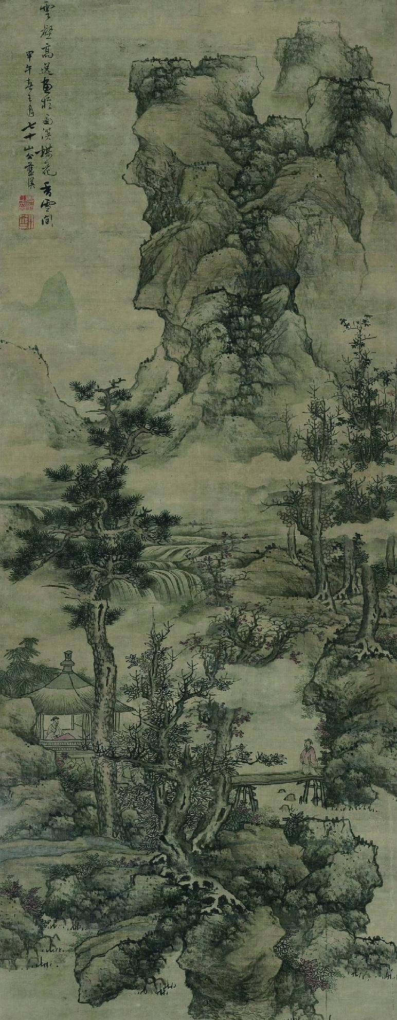 明. 蓝   瑛《云壑高逸图》
清. 屈兆麟《海渥添筹图》
清. 陈   星《富