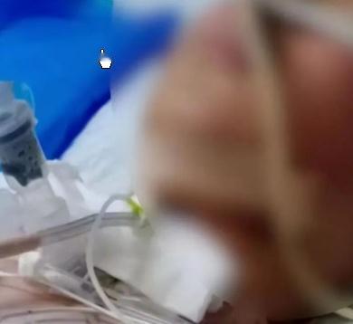 13岁男孩骑车上学遭绳子锁喉,我们不知道他能不能活下来。我太绝望了！我的心都碎了