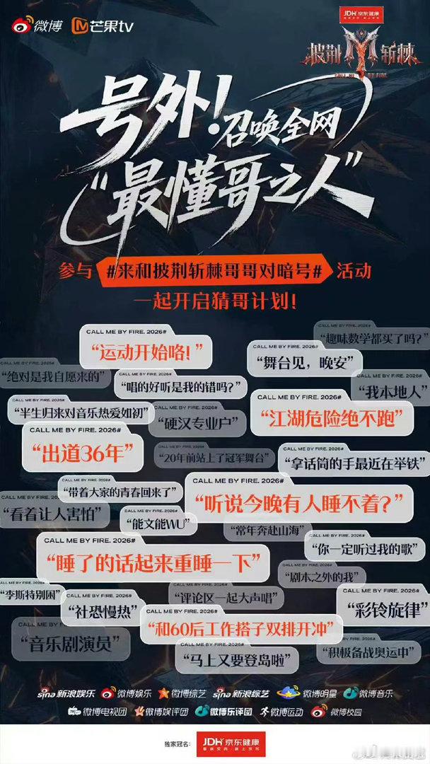 披荆斩棘2026确定名单披荆斩棘 新一季阵容曝光，有人来拼实力，有人来拼突破，有
