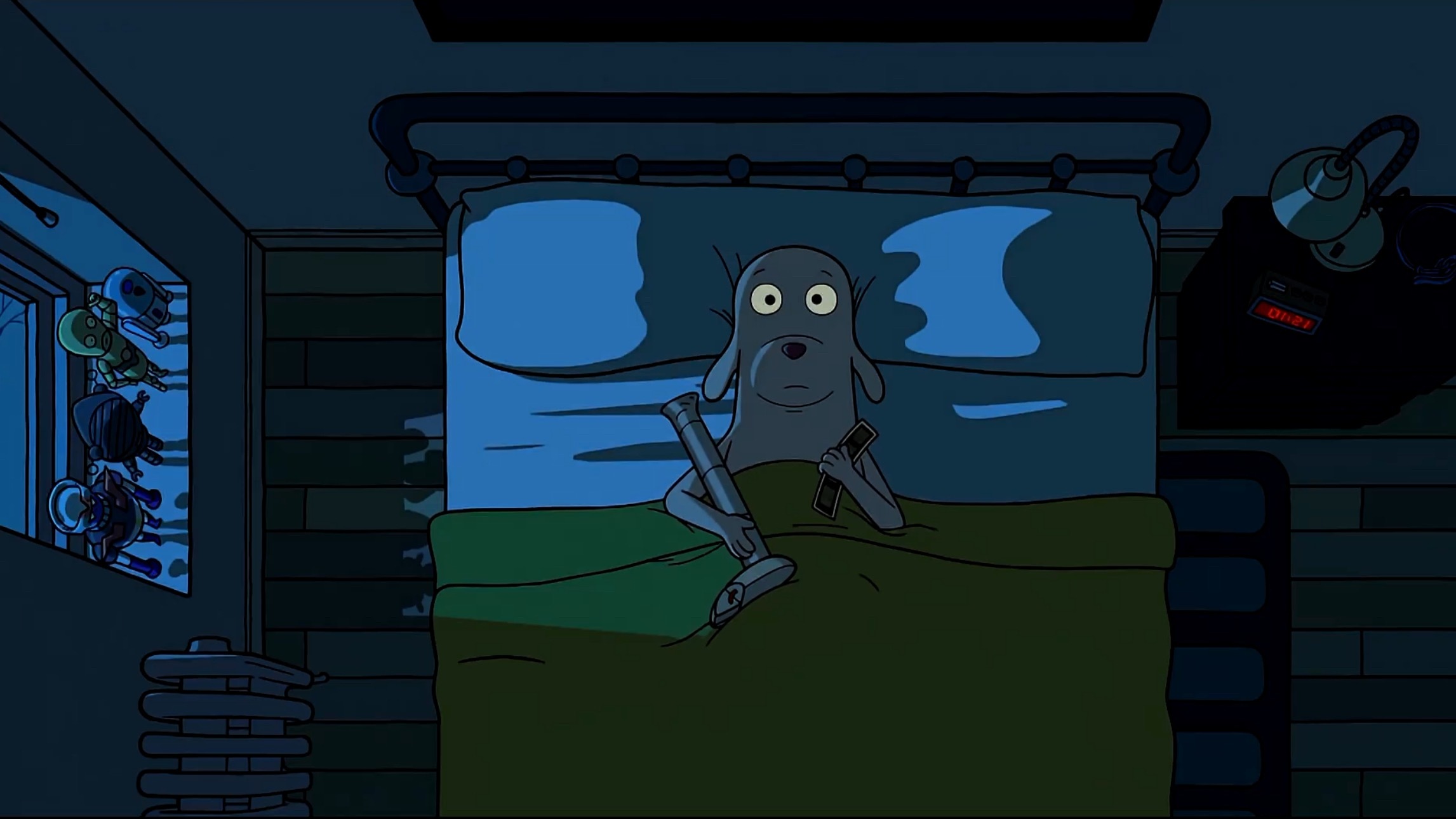 我们都曾是寂寞小狗。 