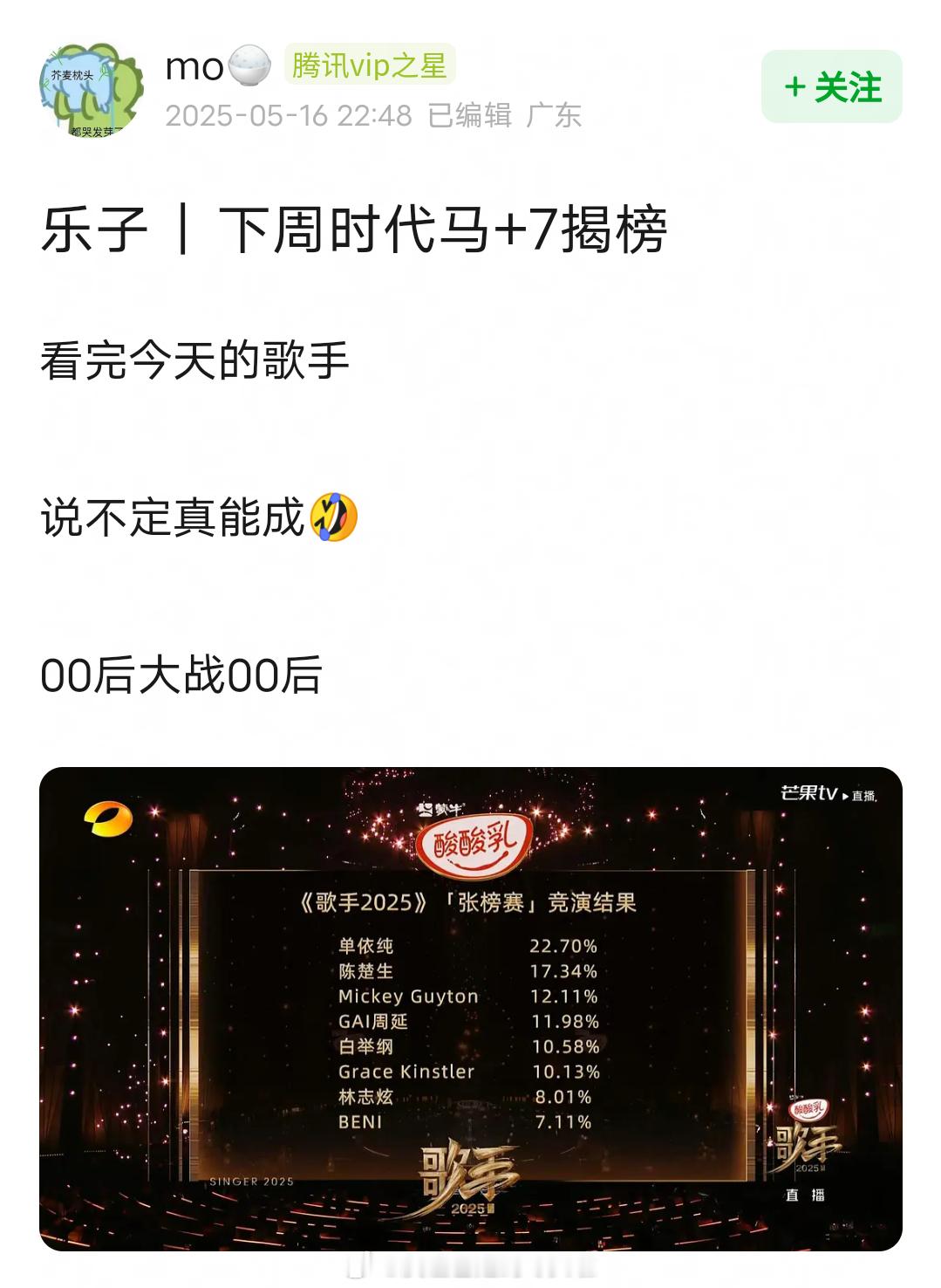 网友开始疯狂接马嘉祺揭榜/踢馆成功，接00后歌王，都在期待楼丝整顿职场。。。[允