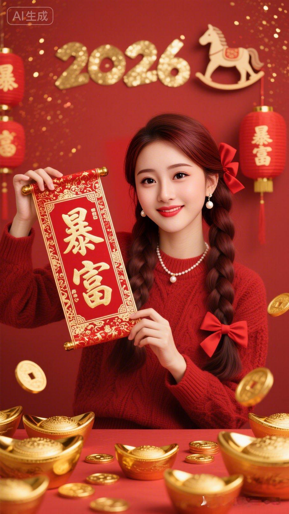 2026年，暴富来袭！新年快乐！🎉💰🎁