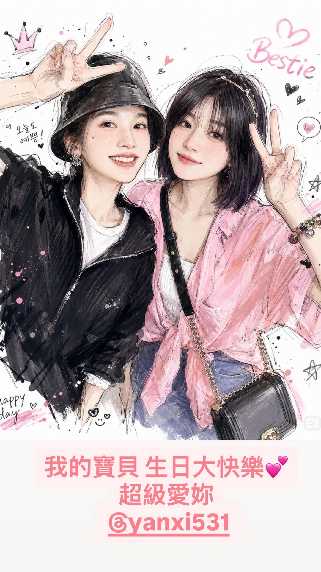 杨丞琳祝陈妍希生日快乐