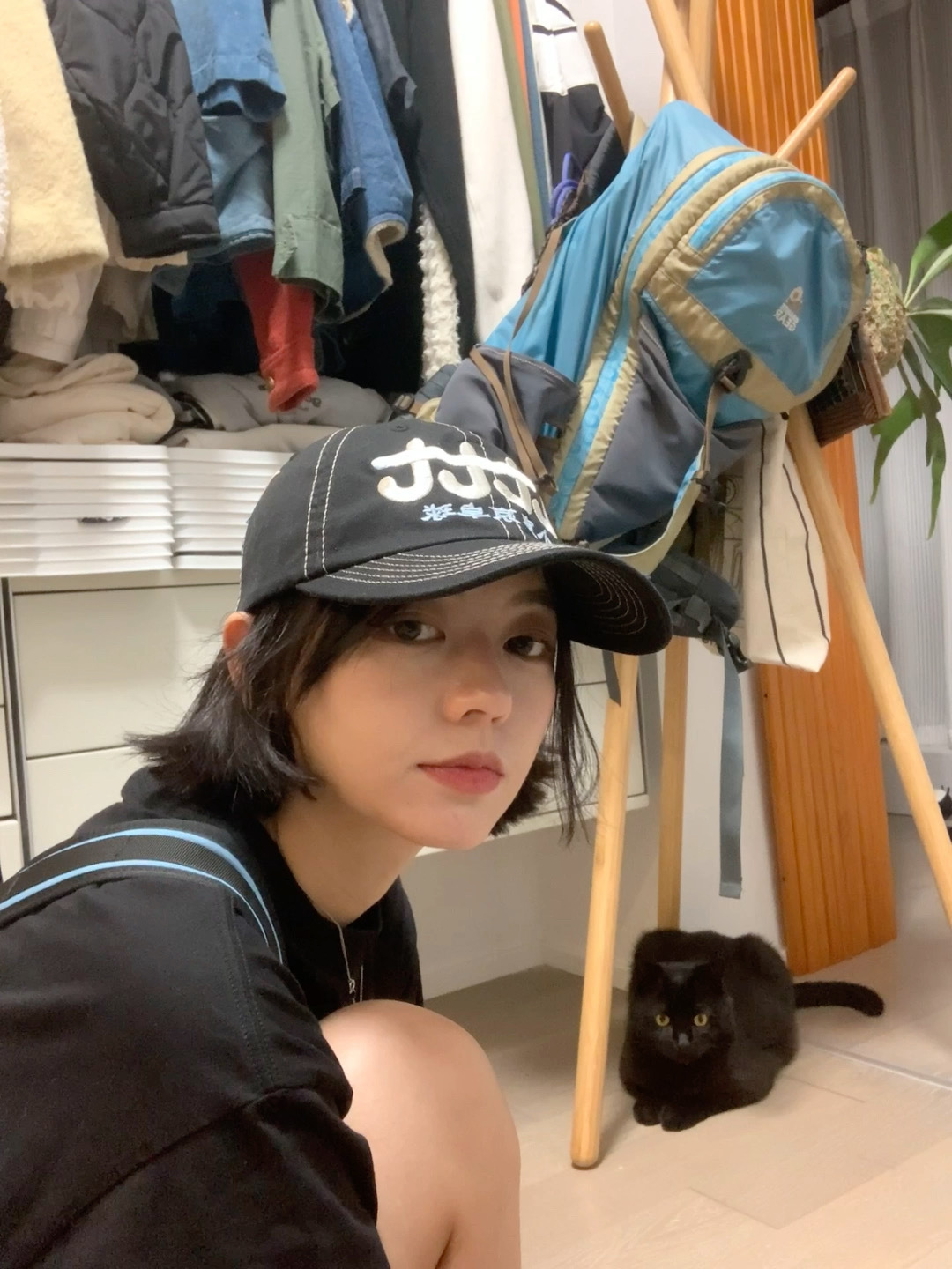 可爱撞撞猫和新帽子🥰 ​​​