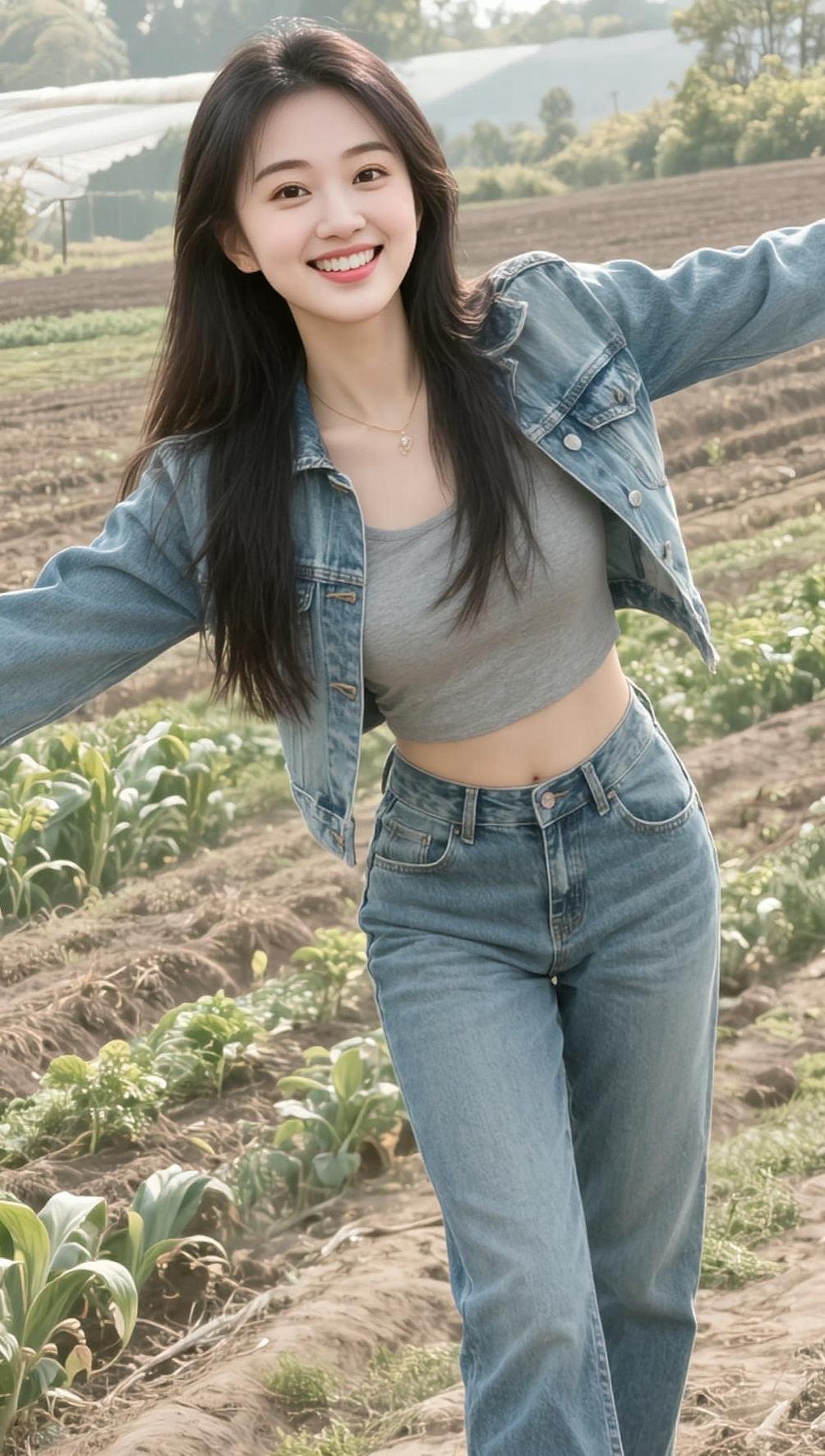 AI田园生活照 抖音ai创作 我的农村生活 青春活力