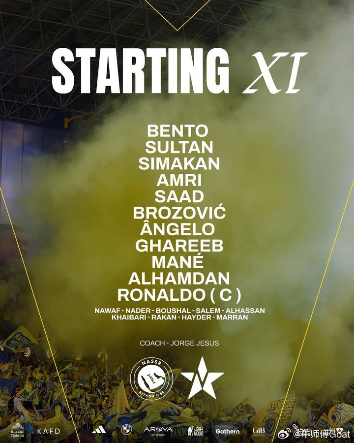 C罗 久违了！C 罗回归首发出战！利雅得胜利vs纳杰马体育