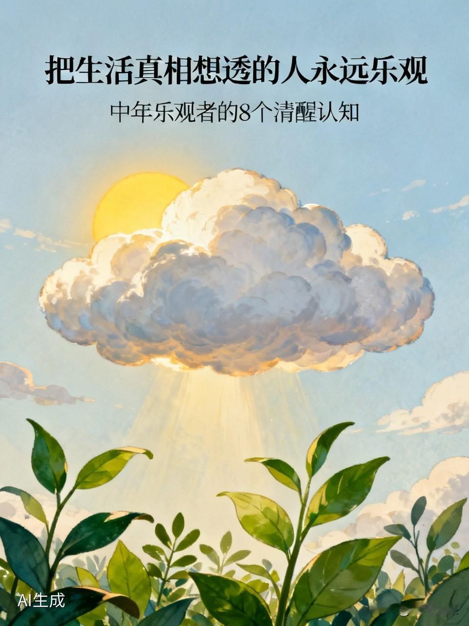 什么样的人永远乐观？我觉得是那些把生活真相想透的人。人到中年，还能保持乐观的人，