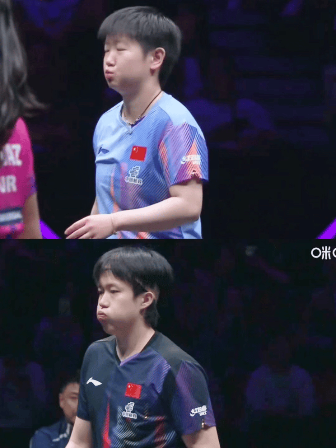 聚光灯下的少年气✨
连表情都在同频共振的并肩
这就是国乒最动人的赛场暗号！

国