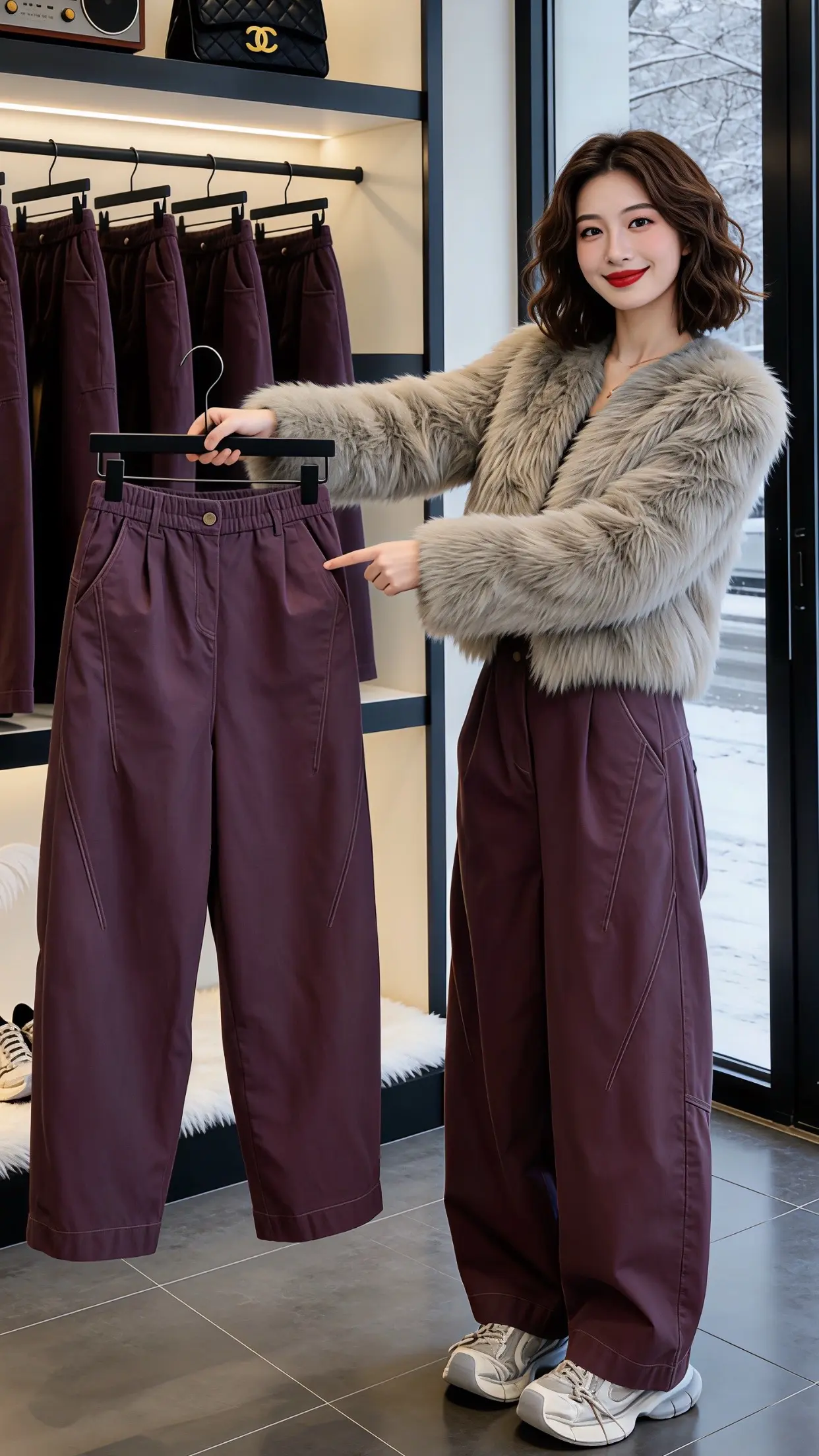 百搭裤子加绒牛仔裤 小个子梨形身材穿搭秋冬穿搭测评秋冬穿搭显贵公式