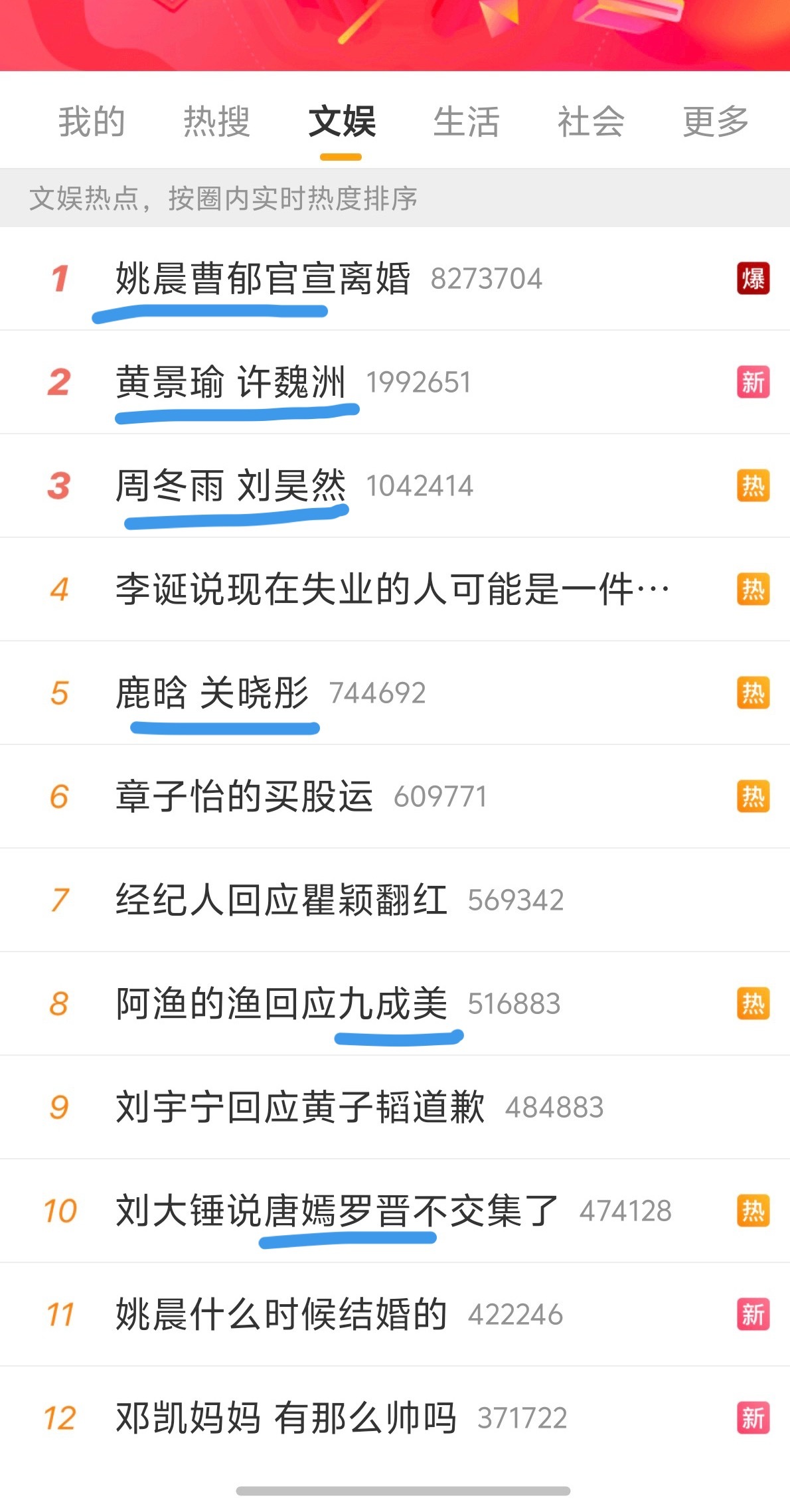 热搜榜你们一对一对的这是发生了啥