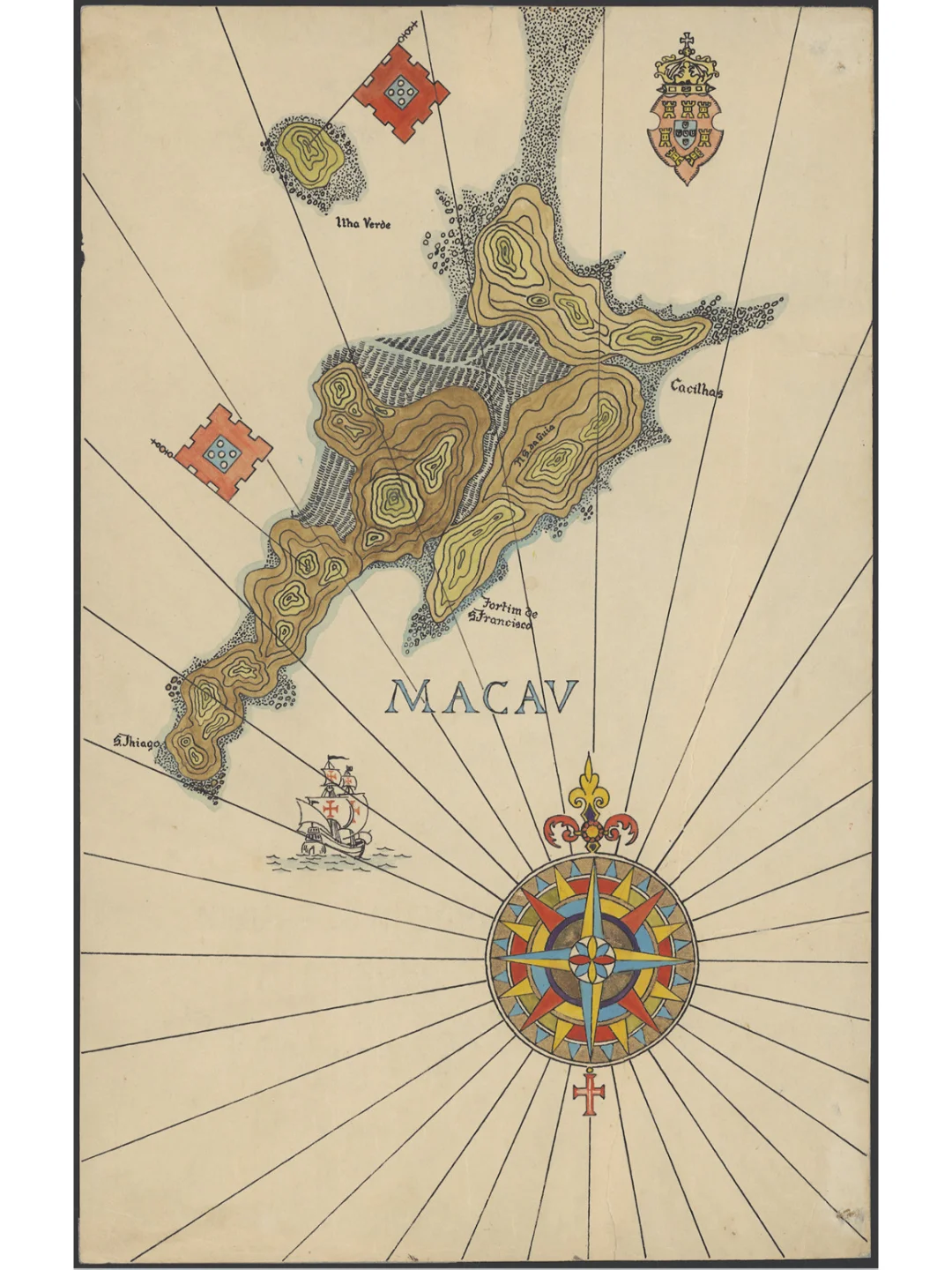 1900年澳门地图