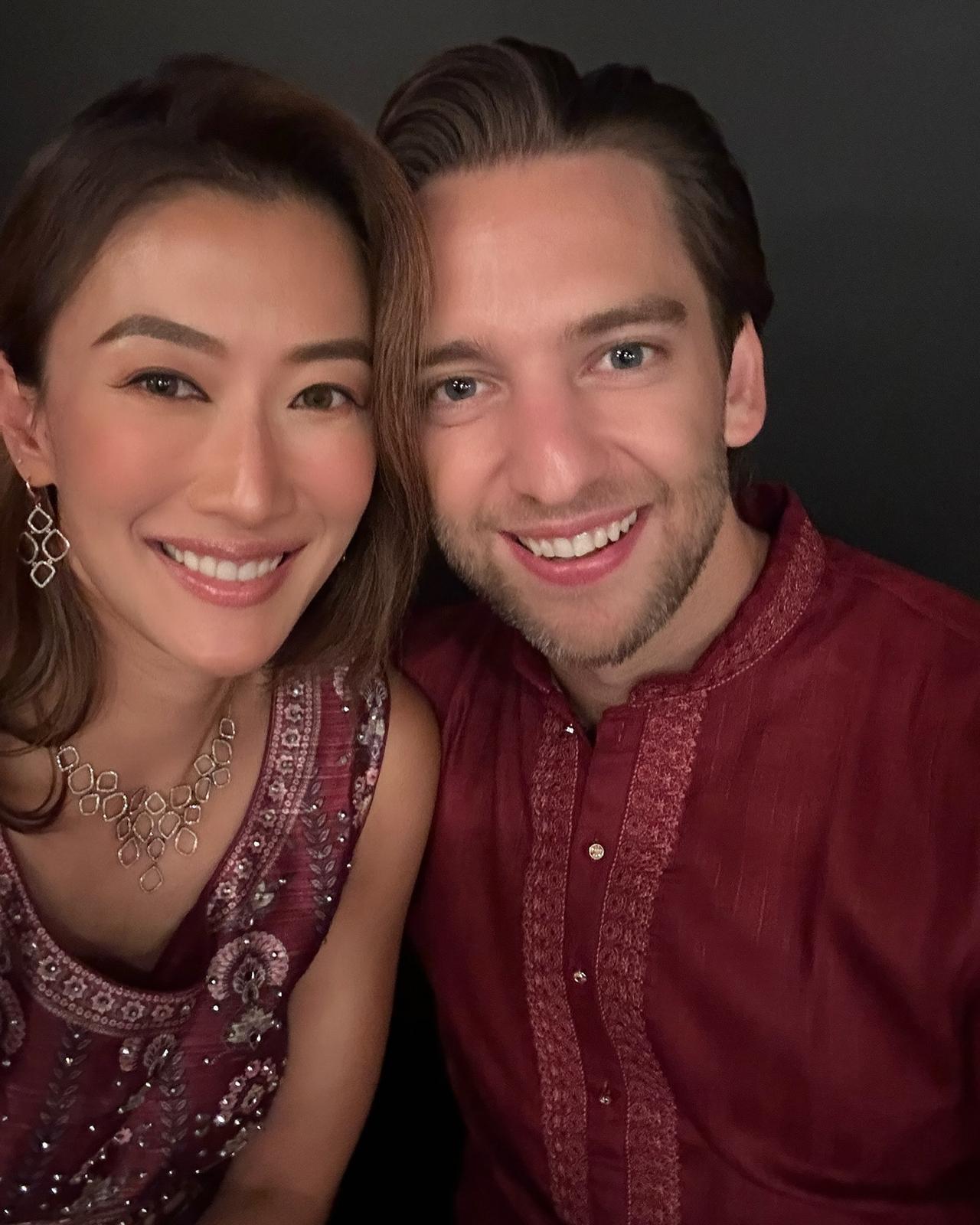 香港著名影视明星谢霆锋的妹妹谢婷婷和外籍老公生活合照，她从小含着金钥匙出生，家里