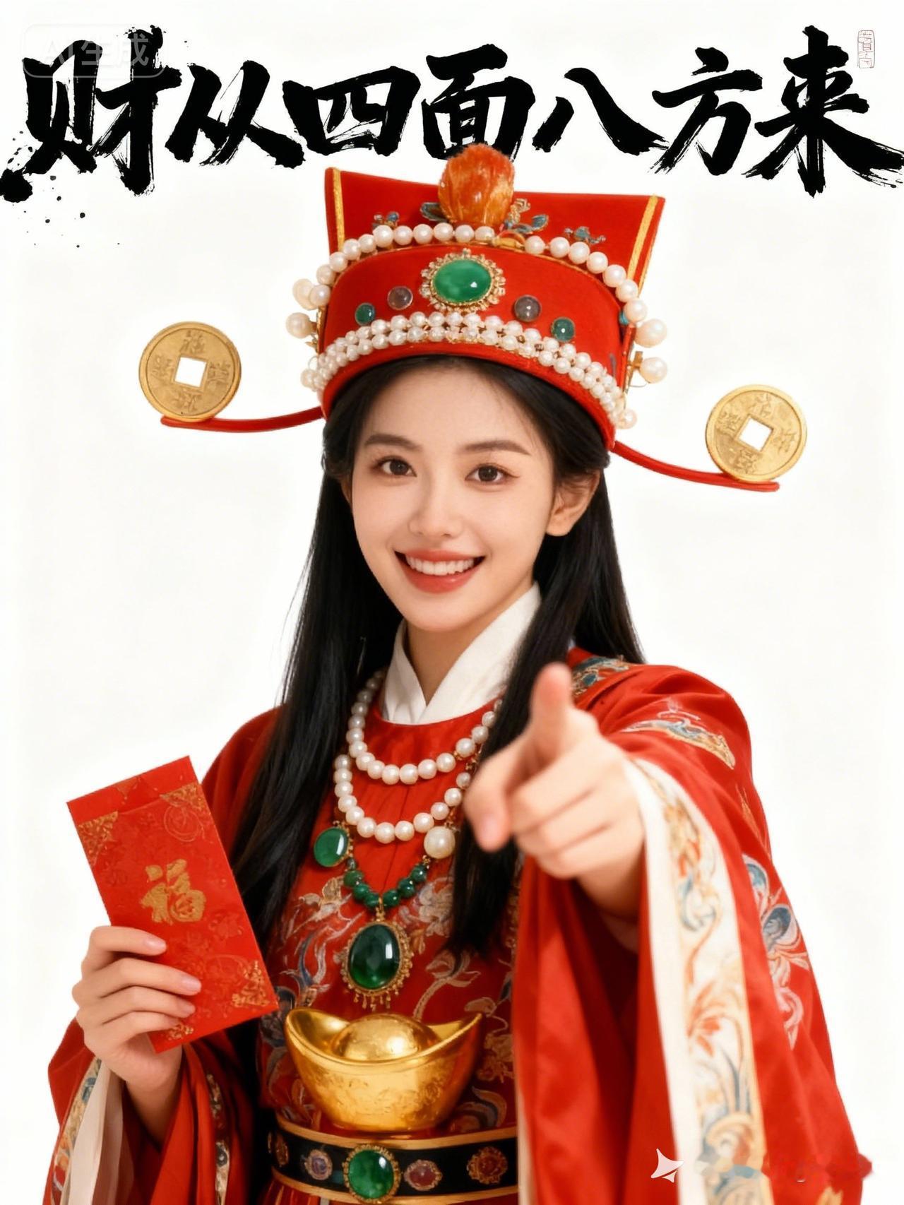 财从四面八方来，福气满满！💰🎉