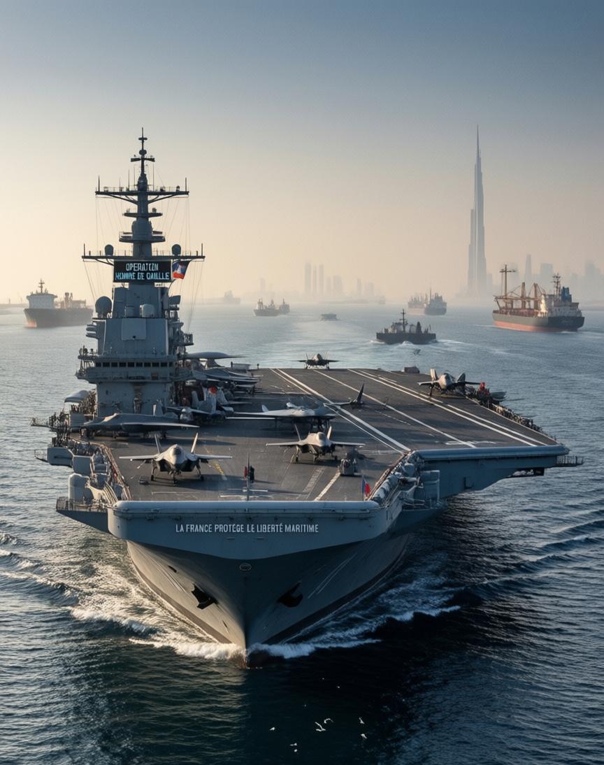 马克龙这回把航母派到了霍尔木兹海峡口。

2026年3月10日，法国总统在塞浦路