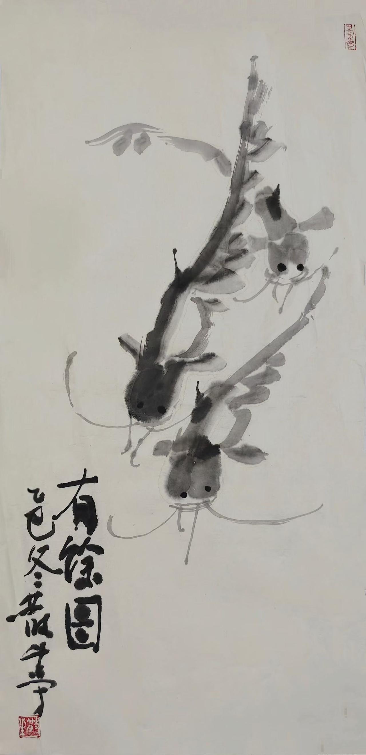 挑灯观雪不觉寒，星光散落满木船。
曽记去年涑堤上，老卜柳荫枕书眠。
​偶有路人身