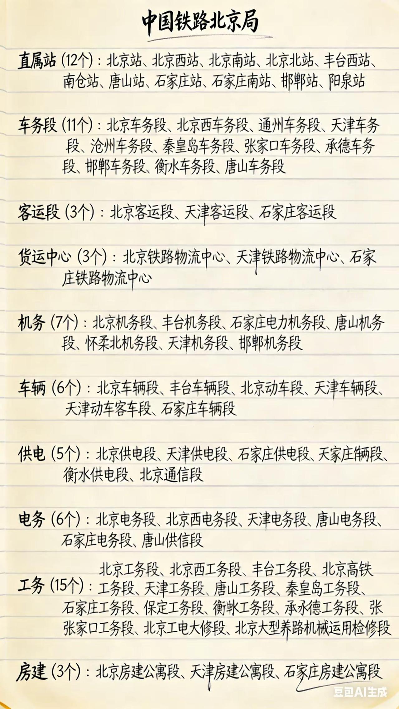 十八家铁路局站段分布，你的理想站段在哪里。如有最新站段合并，欢迎同行指正。铁路招