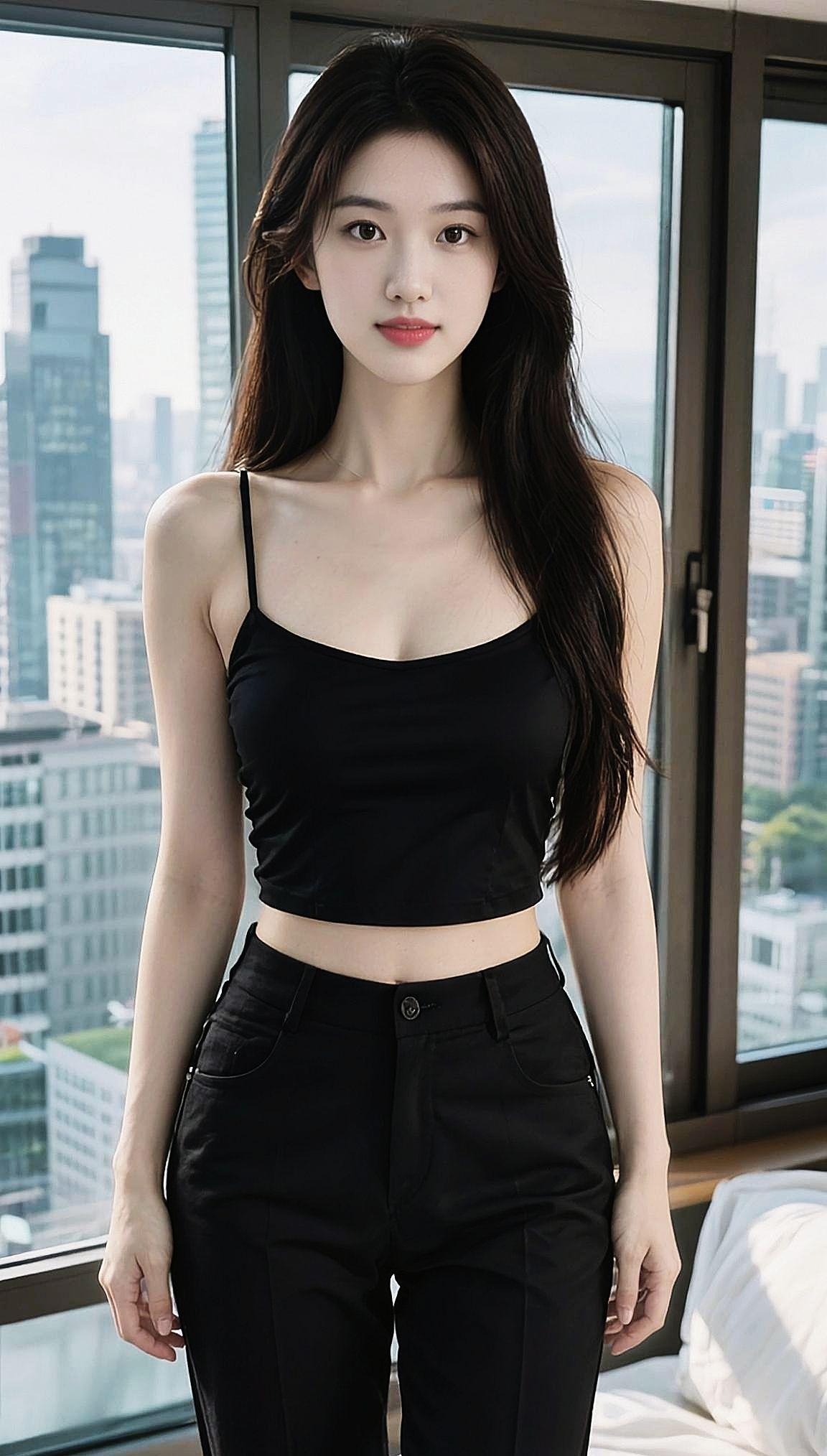 AI御姐风写真组  抖音ai创作 优雅气质 窗前明月光  温柔待余生