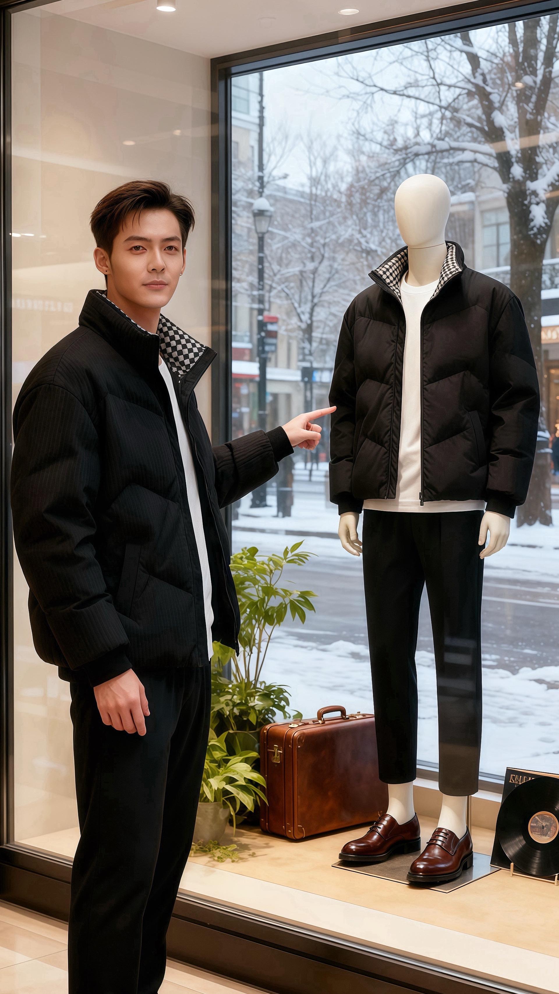 冬日的坚持  在这座城市的冬日里，雪花轻轻飘落，给街道披上了一层洁白的...