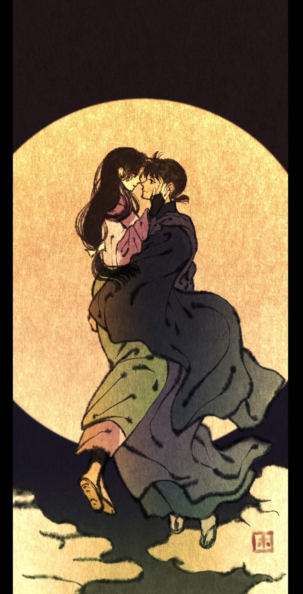 #犬夜叉# 浮世绘画风好赞(x:sessyoumaruhoho) ​​​