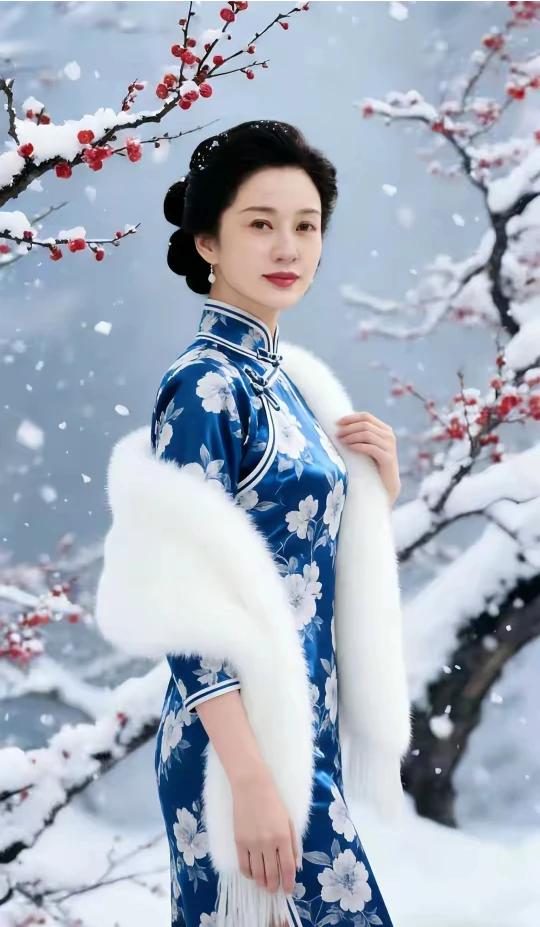 梅花欢喜漫天雪，
心有灵犀喜相逢。