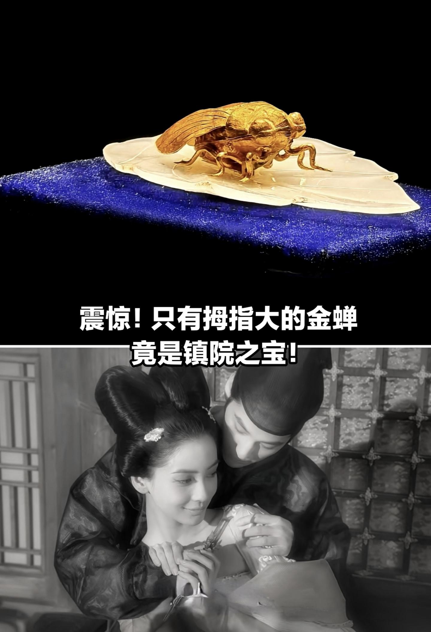 拇指大的金蝉玉叶，确实博物院的镇院之宝。