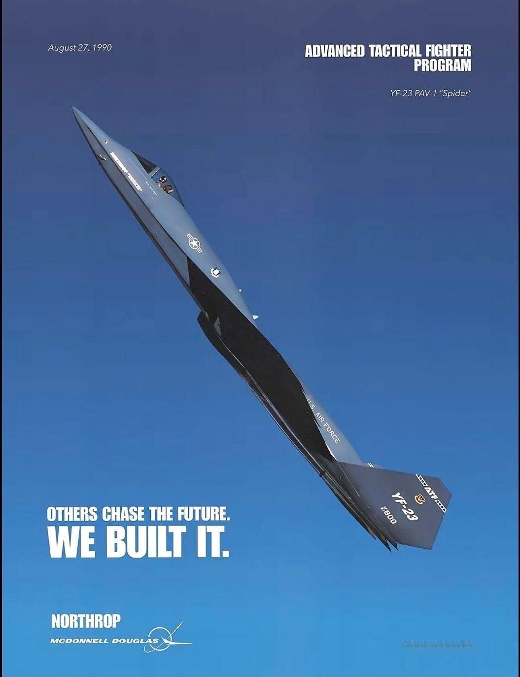 即使35年过去了，YF-23看着还是科幻感十足 