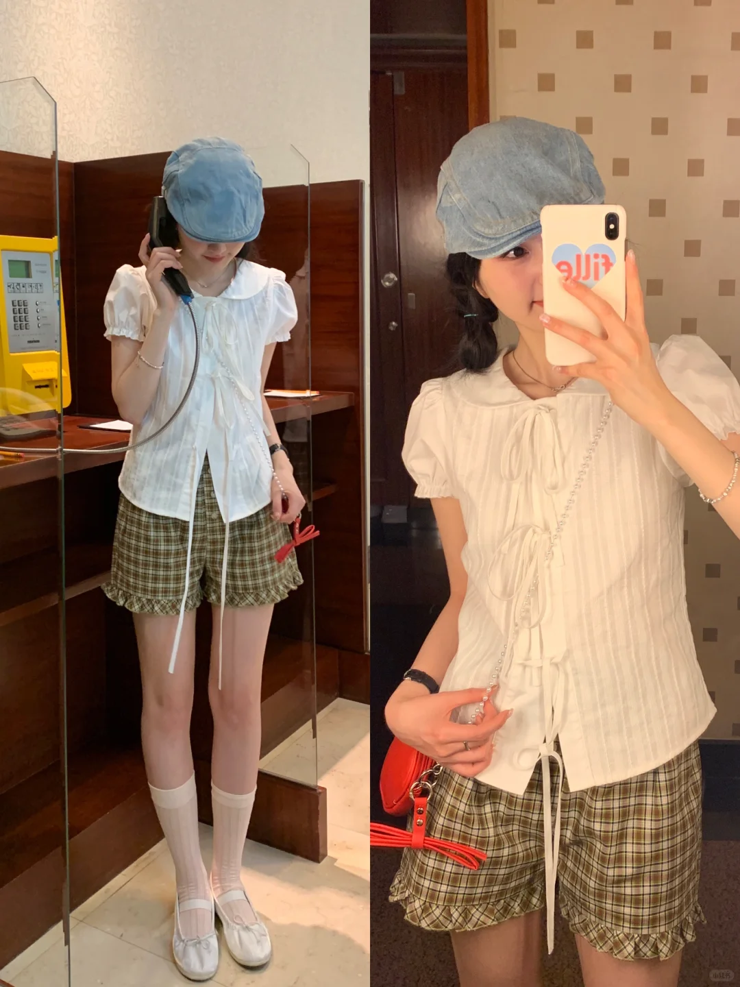 好喜欢！这白色娃娃领绑带衬衫