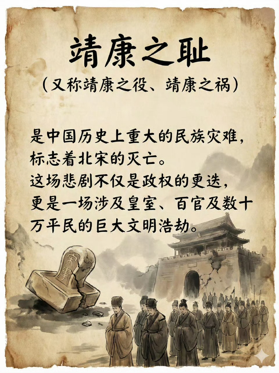 一组图看懂靖康之耻。 