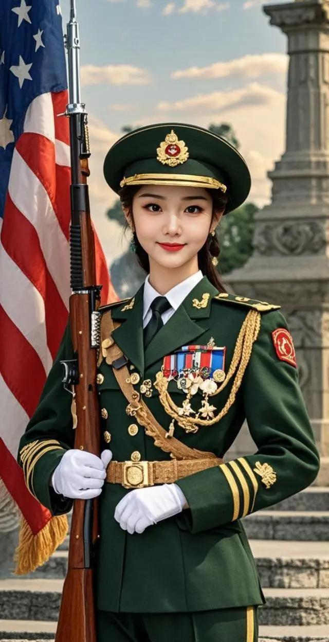 AI戎装英姿