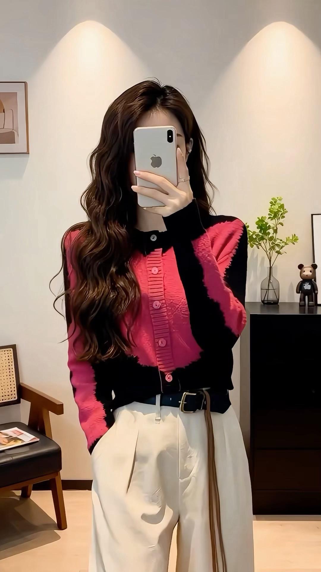 休闲风穿搭 时髦穿搭 休闲风 女神范 针织打底