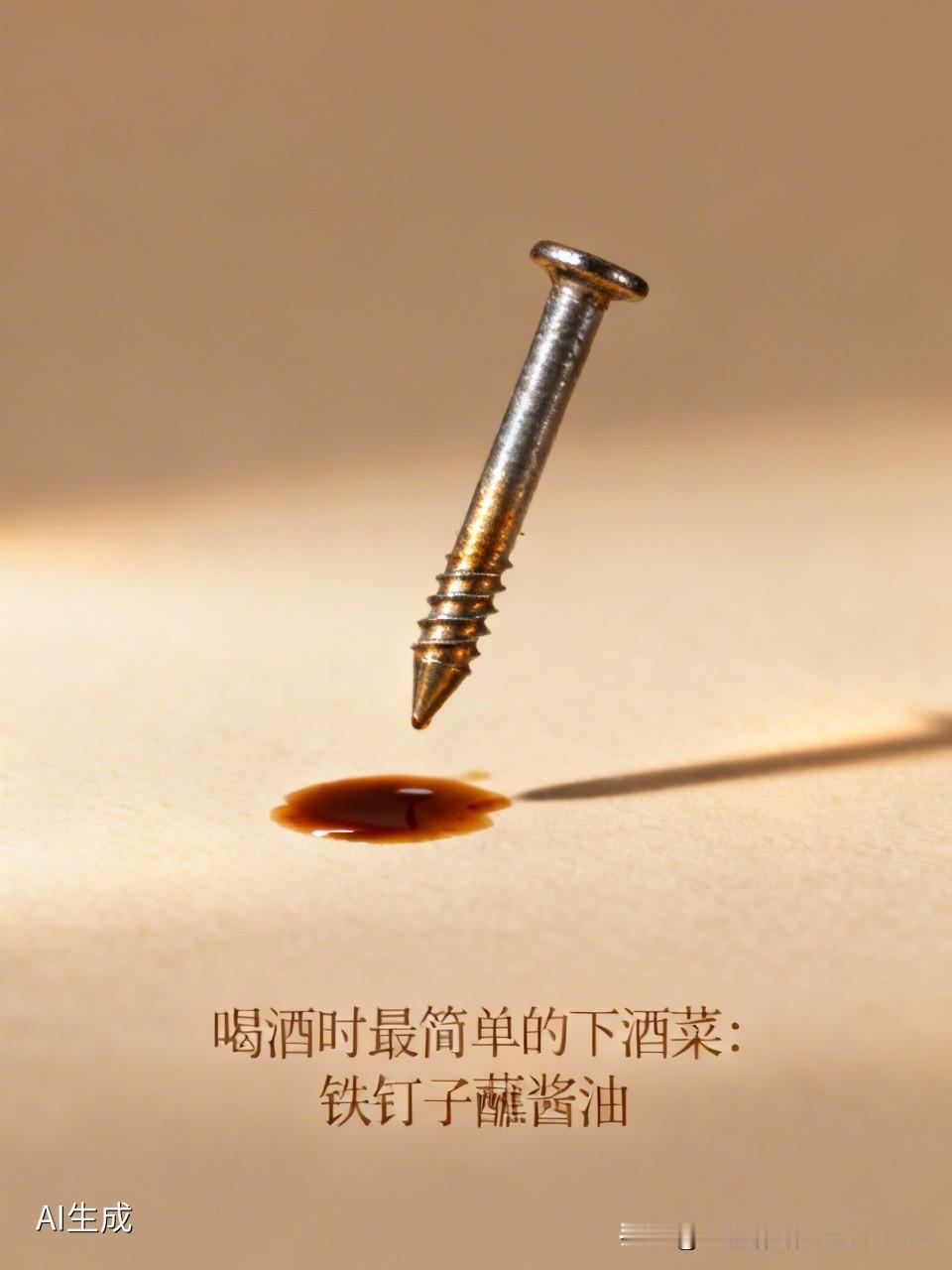 不是最简单、是最困难时期：一根洋钉（现在叫铁钉子）蘸酱油来下酒！有人信吗？