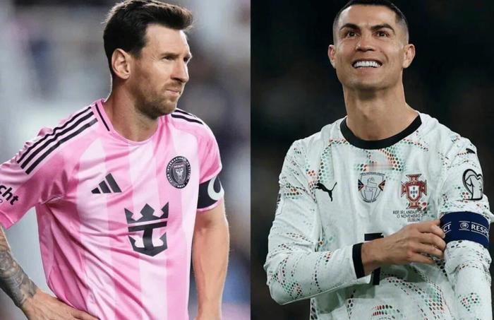 梅西C罗2025年数据对比，梅西46球28助C罗41球4助
随着2025年临近尾