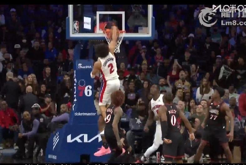 最后发力！NBA活塞拿下74人，活塞康宁汉姆最后两分钟展现巨星本色，砍下26分+