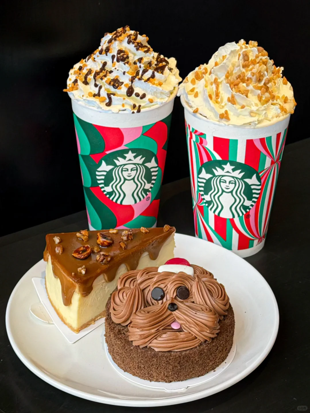 恭迎星巴克太妃圣诞回归！泰迪蛋糕可爱炸😭