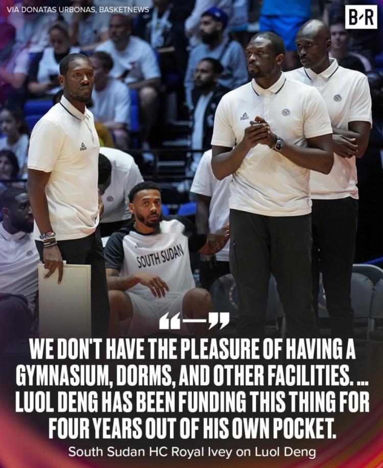 南苏丹男篮主帅：罗尔-邓自掏腰包资助这支国家队四年了近日，南苏丹男篮主帅罗伊-艾