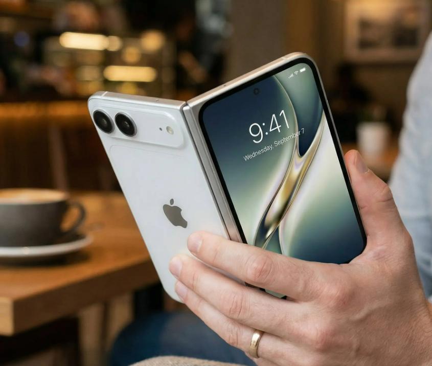 有网友爆料，苹果折叠屏手机有两款，一款是iPhone Fold，后置双摄，内置A