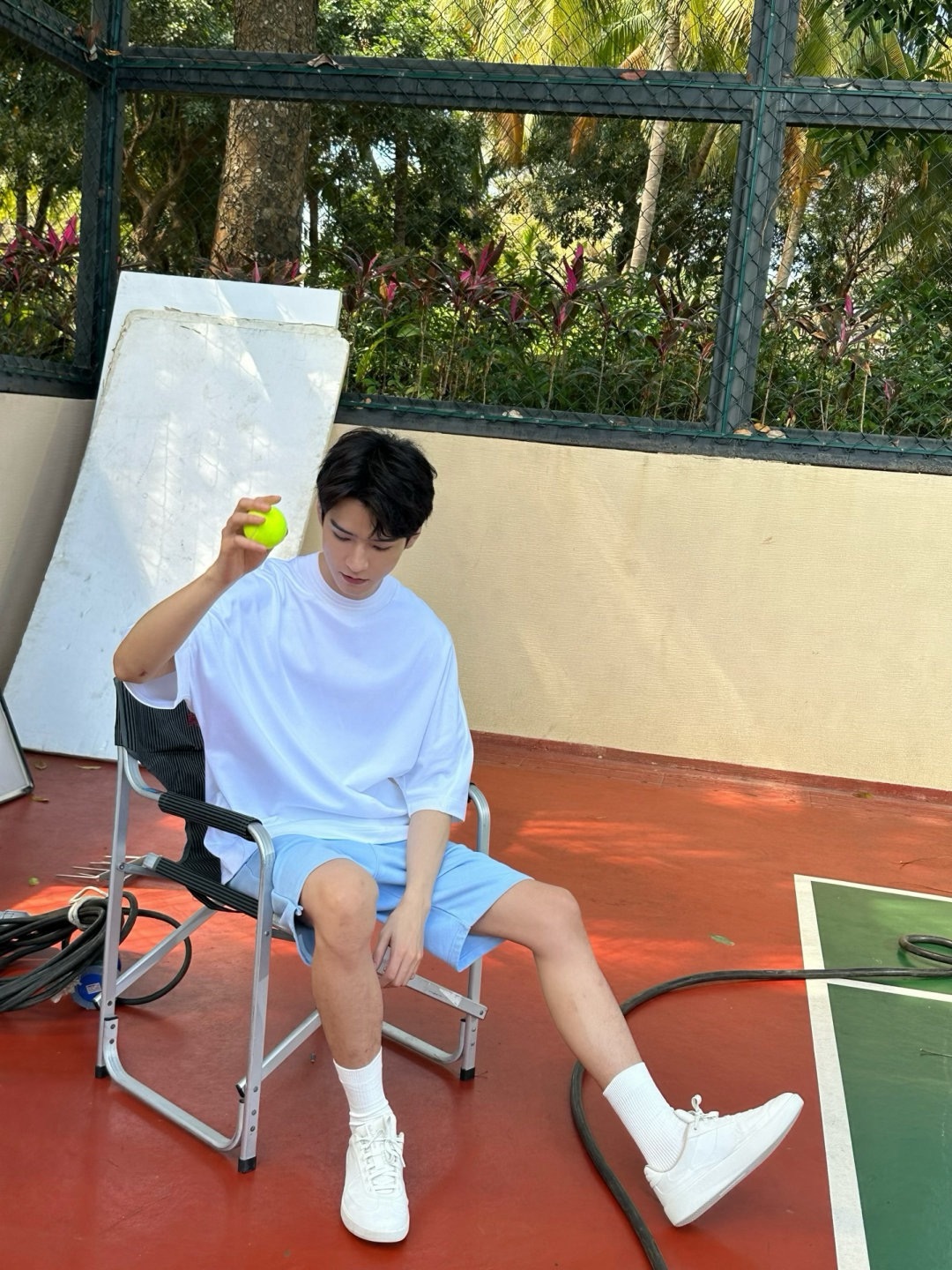 吸吸！网球王子级别的 🎾 清凉夏日限定版龚俊 龚俊打网球好帅 ​​​