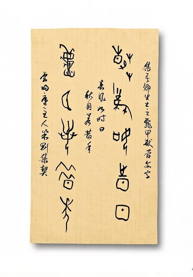 米刚甲骨文作品