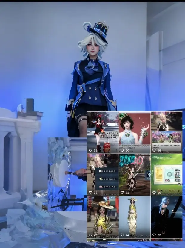 跟着语文课本看春日风光。 芙宁娜cos