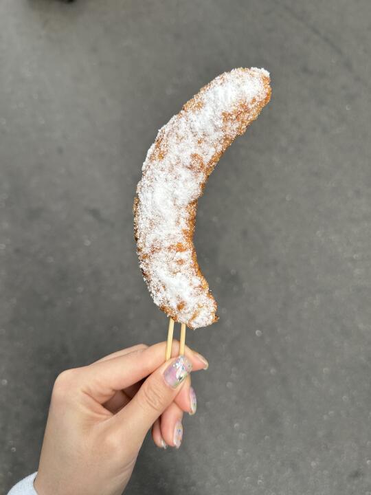 南昌的炸香蕉真的很好吃！！