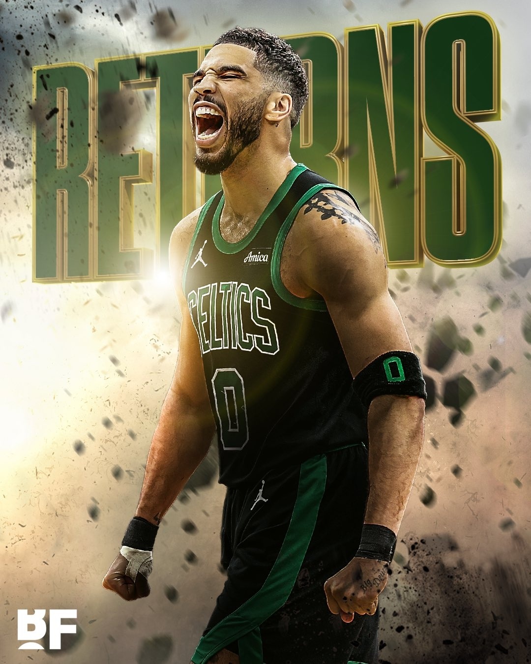 突发新闻：波士顿凯尔特人队全明星球员杰森·塔图姆本赛季将复出，并有望在周五对阵达