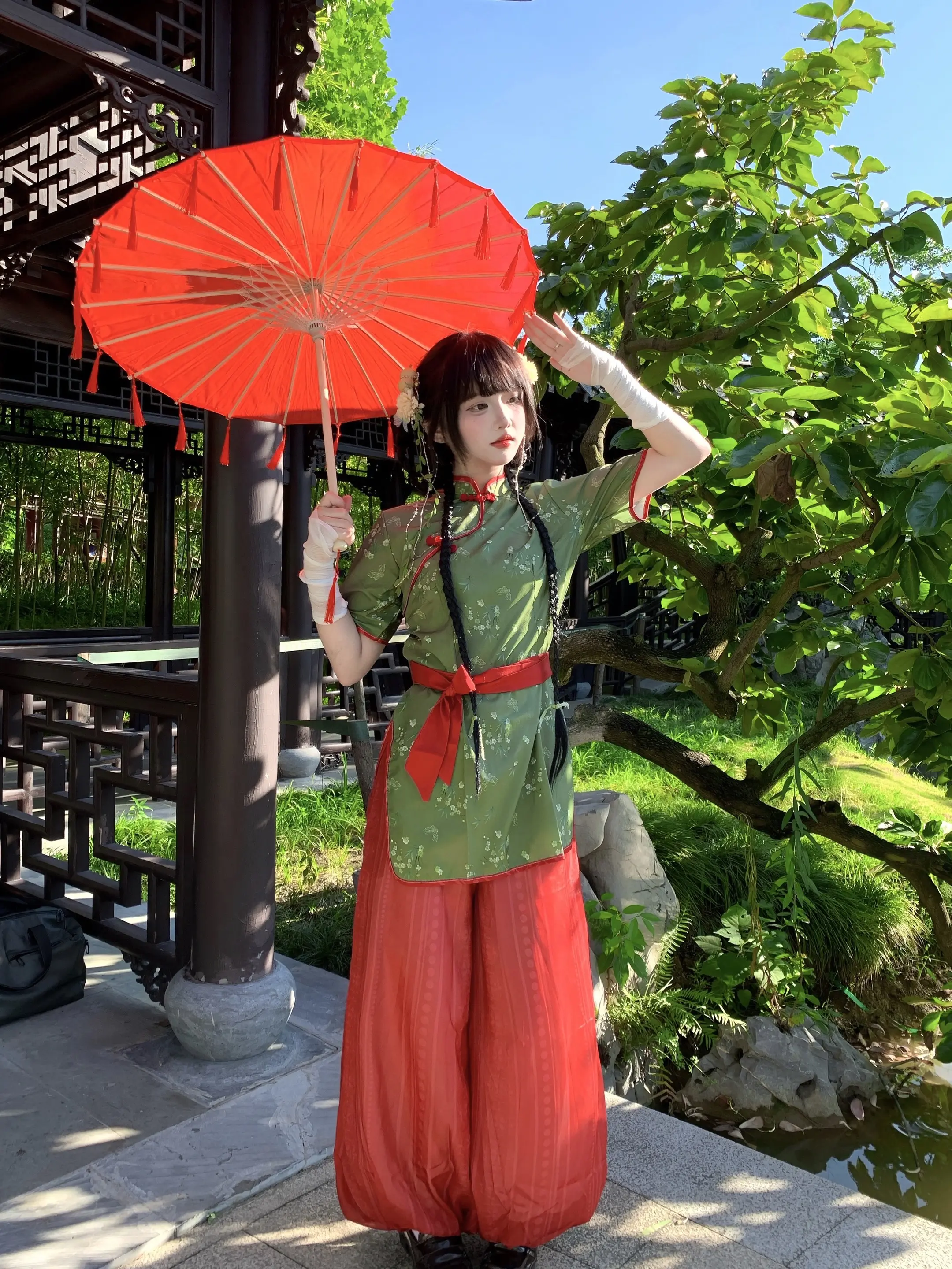 “玄天宗出了一个伞符同修的弟子”红配绿赛美玉!!一整套⑥④🥕的中华娘...
