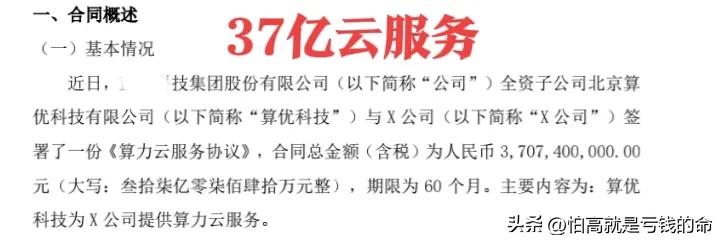 盘前重点关注：3月6号

1：算力
昨晚北交所一家公司公告签订37亿的算力租赁云