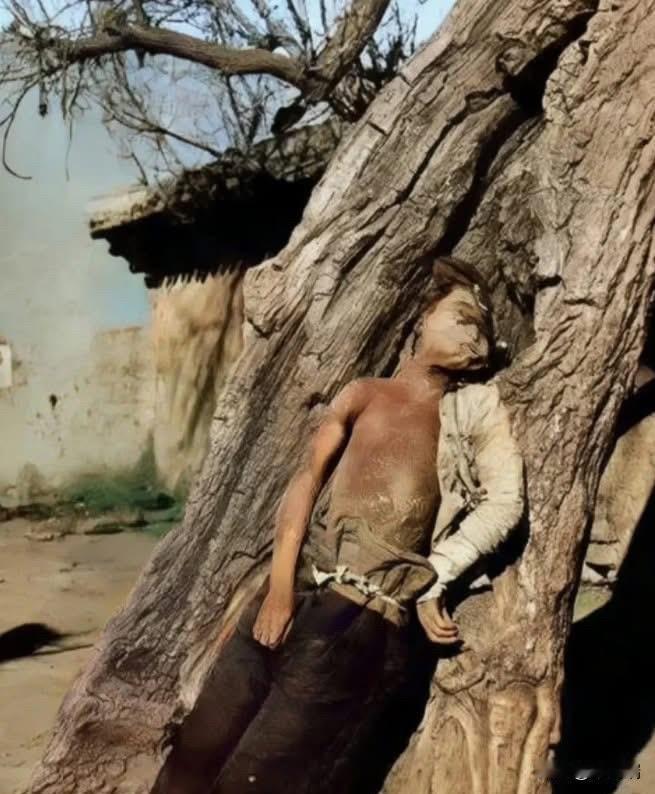 这是一张让人心碎的照片，是兰州解放后，从马家军地下库搜出来的，目前存放在中国工农