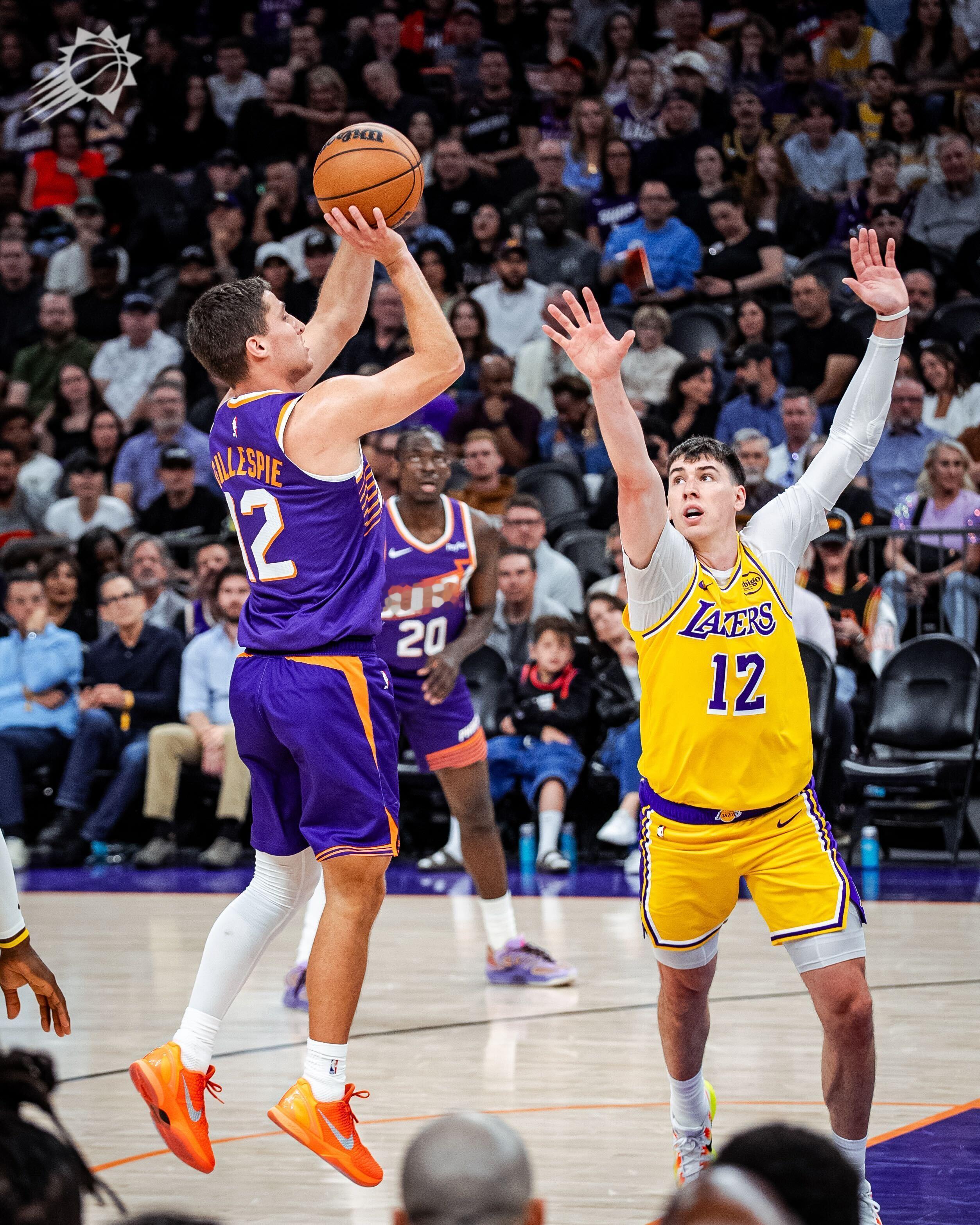 鸡皮目前三分2/2👌 手感火热🔥菲尼克斯太阳 ｜旭日东升 ｜湖人vs太阳