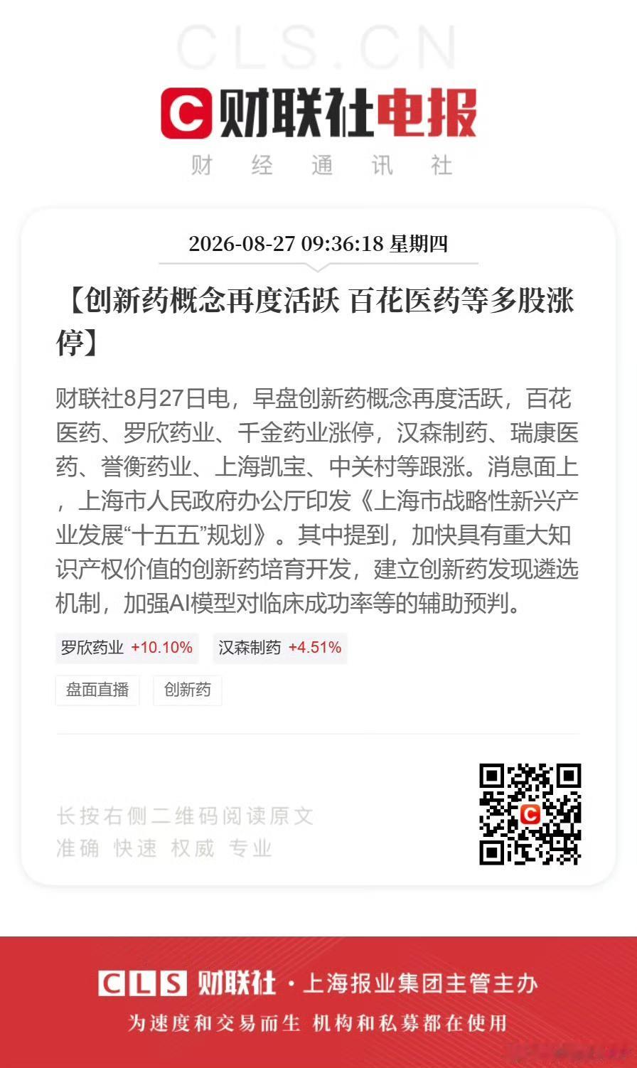 5连板！62亿小药企被游资炒疯了，但真正的大肉却在港股？

A股又疯了。

汉森