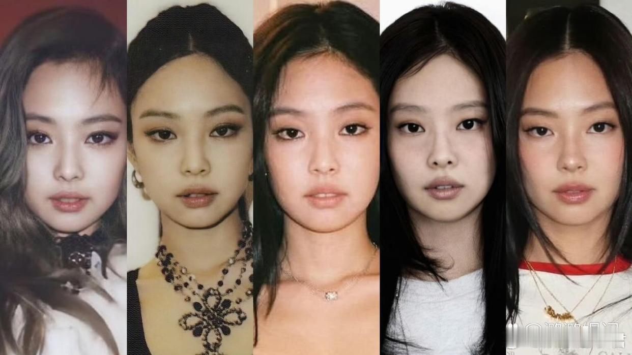 Jennie八年来都长一个样，直接上了外网热搜 ，从青涩到优雅始终如一，冻颜天花