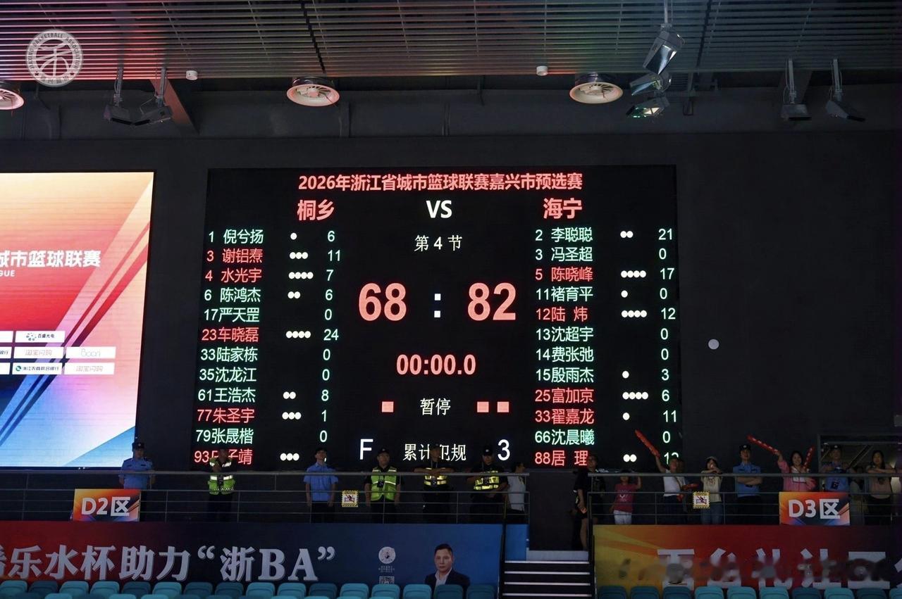 8月12日晚，2026浙BA嘉兴市预选赛决赛，在嘉兴时尚体育中心打响，现场300